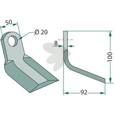 Y-slaga Cabe (Nuova Cabe) hl 20mm