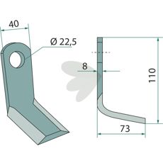 Y-slaga Willibald hl 22,5mm