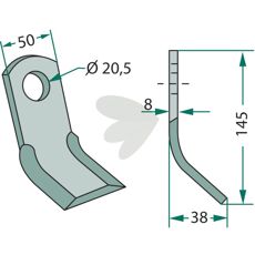 Y-slaga Cosma hl 20,5mm