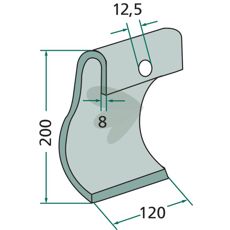 Slagkniv Dcker hl 12,5 mm