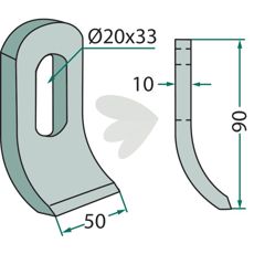 Slaga 190mm hl 26mm T40005143R