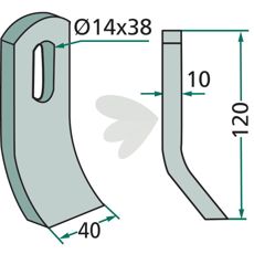 Slaga 120X40mm Epoke, Turner