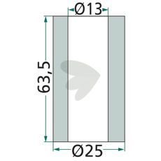 Bussning slaga Ferri 25X63,5mm hl 13mm