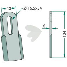 Kniv rak - 901153