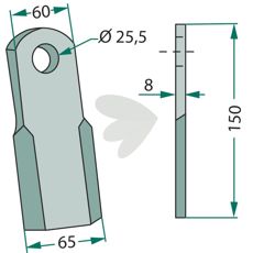 Kniv rak, ny modell