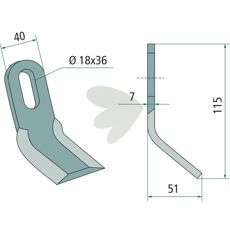 Y-slaga Zampini hl 18X36mm