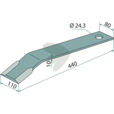Kniv 10X110X24, 3