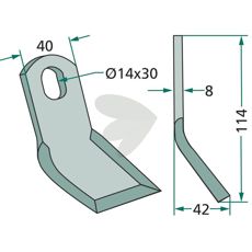 Y-slaga Hymach hl 14X30mm