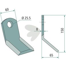 Y-slaga Leckron hl 25,5mm