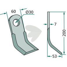 Y-slaga Saphir,Agromet hl 30mm