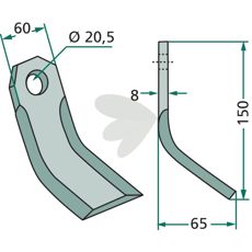 Y-slaga Agram hl 20,5mm