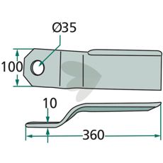 Kniv hger - 222-RZ3
