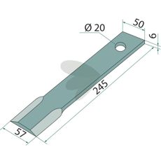Kniv rak - 325-92-625