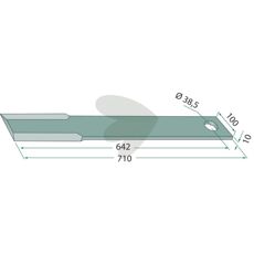 Kniv rak - H401-034