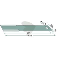 Kniv rak - H401-033