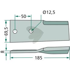 Kniv rak - 64462