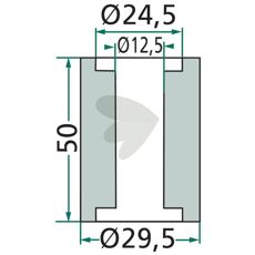 Inre bussning 12,5X29,5X50Mm