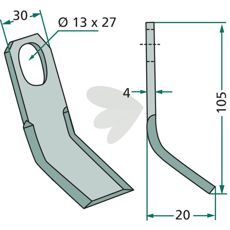 Y-slaga Iseki hl 13X27mm