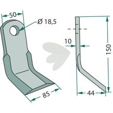 Y-slaga Lagarde hl 18,5mm