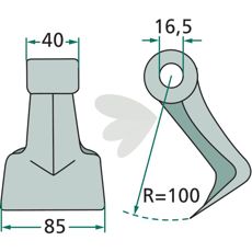 Hammarslaga 16,5 mm M07400950R