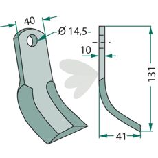Y-slaga Maletti,Kverneland (Maletti) hl 14,5mm