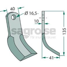 Y-slaga Kverneland (Maletti),Maletti hl 16,5mm