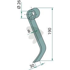 Slaga 190X30mm Kverneland  - T40005143R