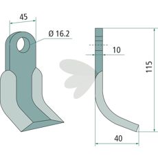 Y-slaga M.E.A.A.T. hl 16,2mm
