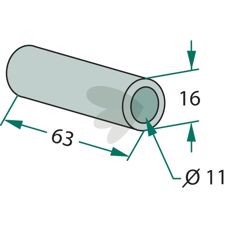 Bussning slaga Mulag m.fl. 16X63mm hl 11mm
