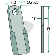 Kniv rak - 6060002