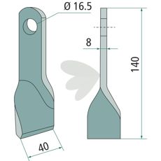 Kniv vriden - 36015091