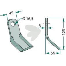 Y-slaga Tortella,Nobili,Kuhn hl 16,5mm