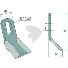 Y-slaga Procomas hl 14X30mm