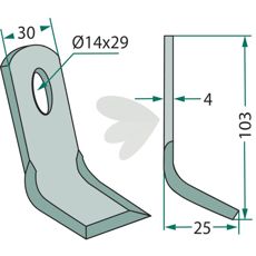 Y-slaga Peruzzo hl 14X29mm