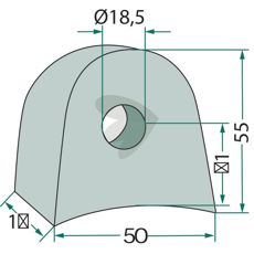 Fste 55X50X18, 5