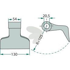 Hammarslaga 20,5 mm 945000661