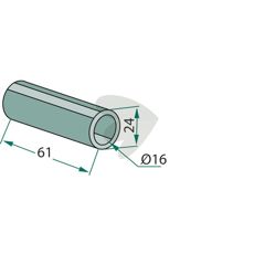 Bussning slaga Mulag m.fl 24X61mm hl 16mm