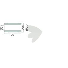 Bussning slaga Sauerburger m.fl. 29X70mm hl 21mm