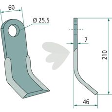 Y-slaga Seko hl 25,5mm