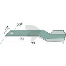 Kniv vnster, tjocklek = 12 mm - 7770719