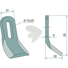 Y-slaga Spearhead hl 15X39mm