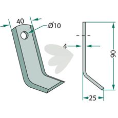 Y-slaga Agria hl 10mm