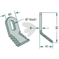Y-slaga Rousseau,Noremat hl 16X41mm