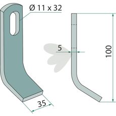 Slagkniv Votex hl 11X32 mm