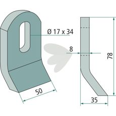 Y-slaga Zappator hl 17X34mm