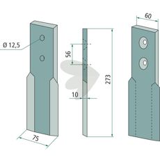 Kniv fr dikesfrs B201-221-261, M11