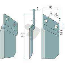 Kniv fr dikesfrs DMR 25/45