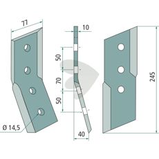 Kniv fr dikesfrs AFR/2, AFR/4R
