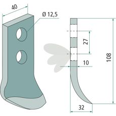 Kniv fr dikesfrs AFR/2R