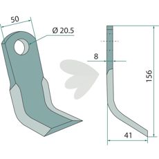 Y-slaga Hymach hl 20,5mm